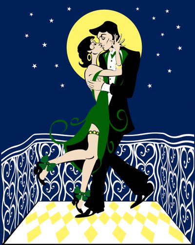 Balcony Kiss by Neale Osborne